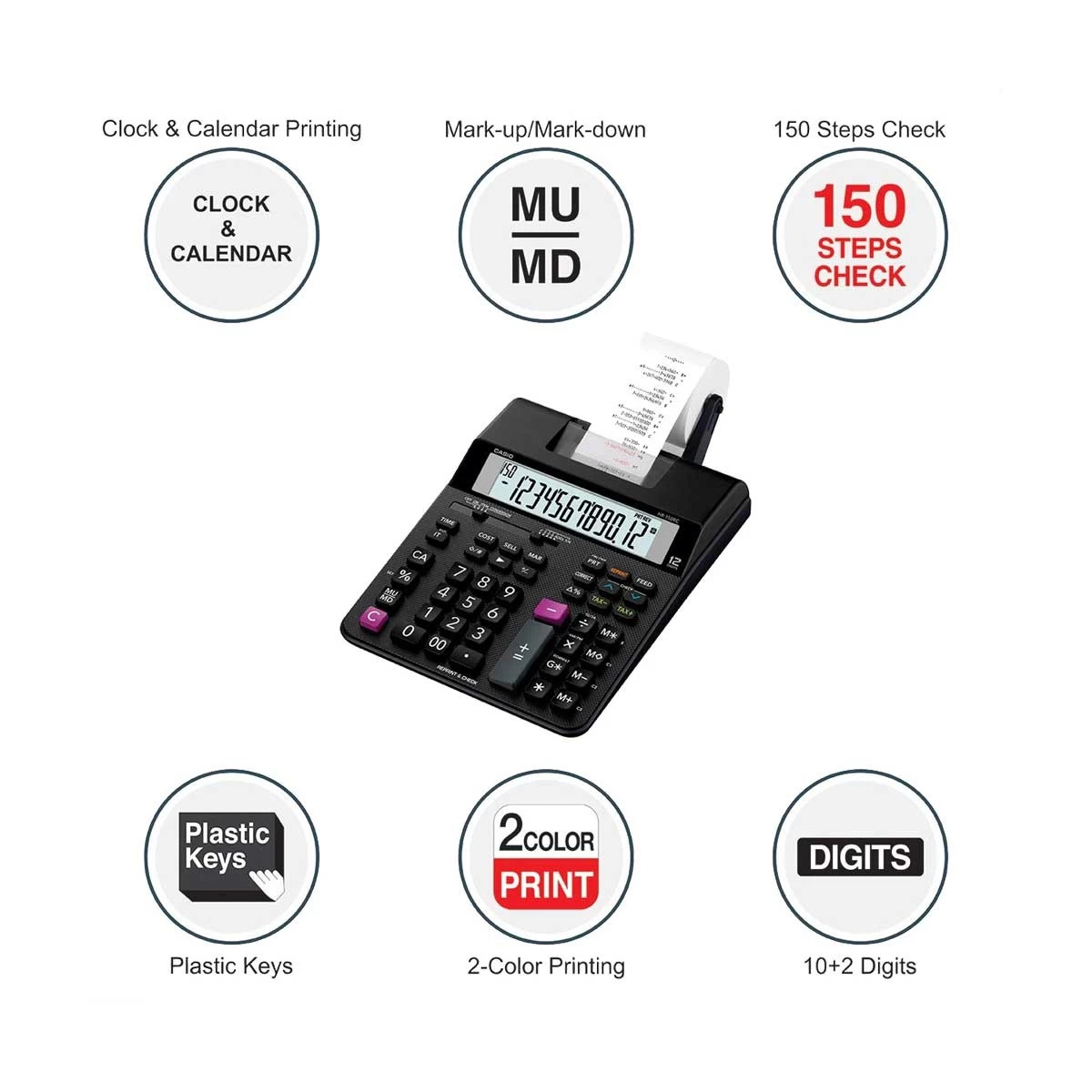CASIO HR-150RC Printing Calculator - Image 4