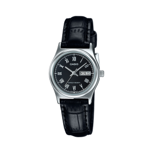 Casio Leather Strap White Dial LTP-V006L Watch